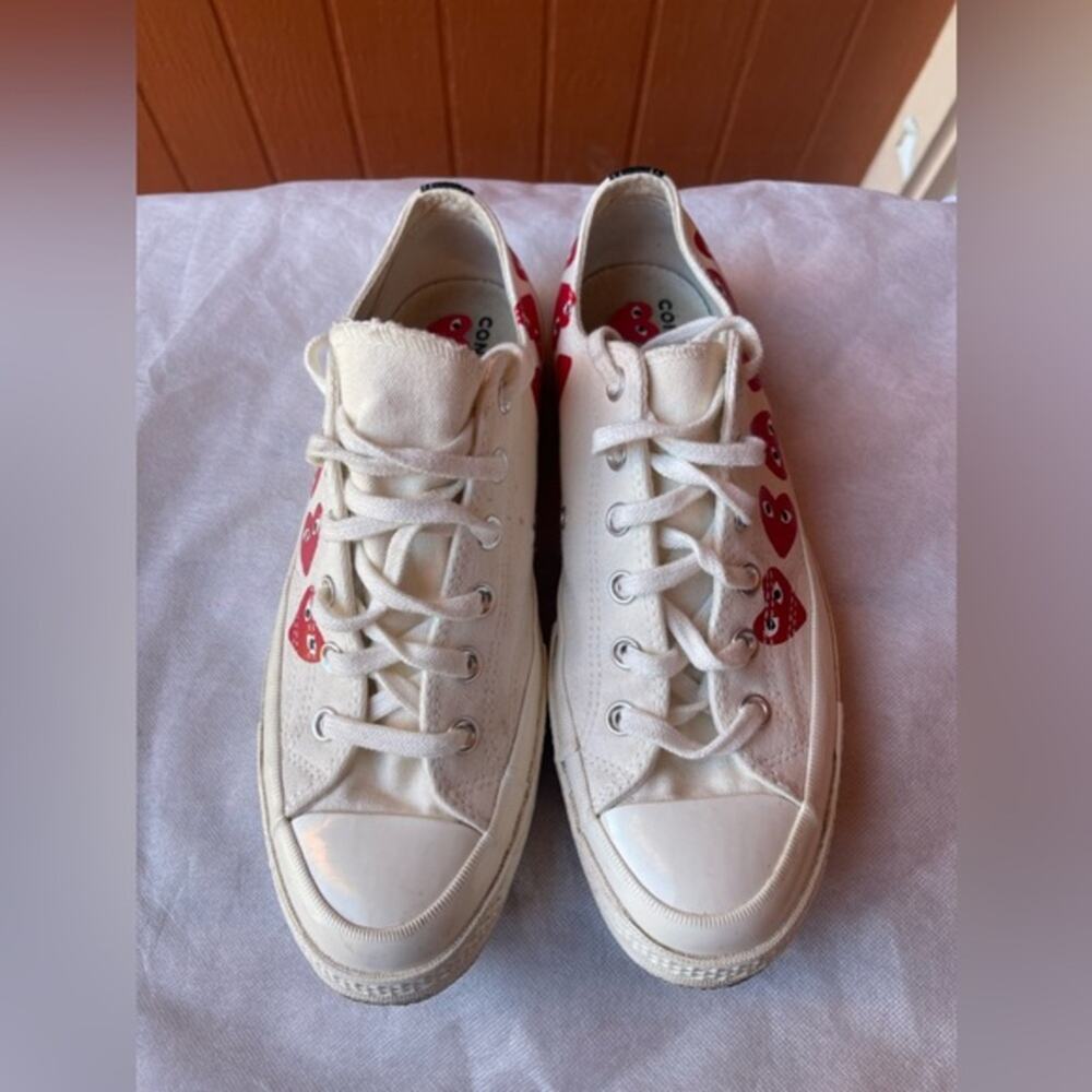 Comme des Garcons Play x Chuck 70 Low Multi Heart Sz M.8 /W.10 Sneakers